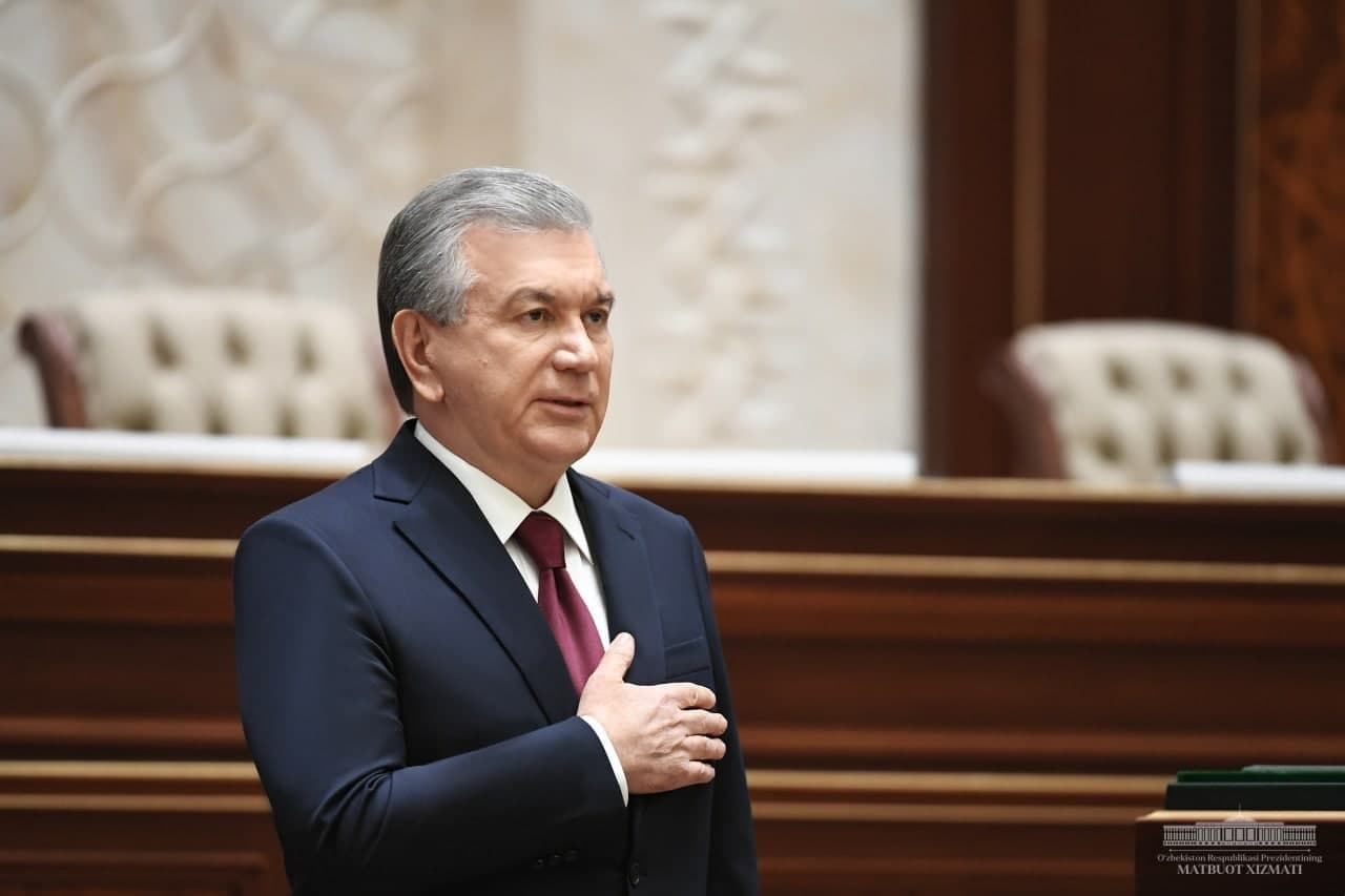 Shavkat Mirziyoyev takes office as President of the Republic of Uzbekistan